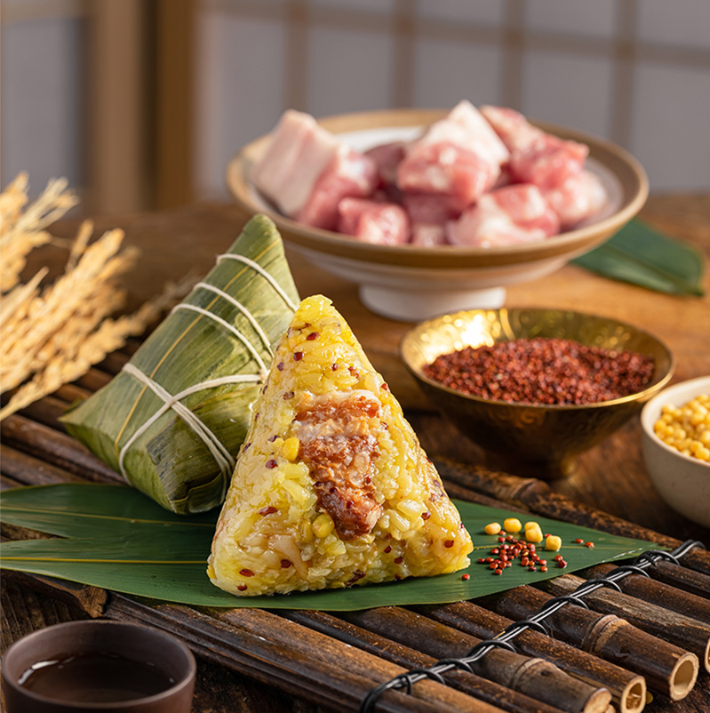 高汤藜麦贡肉粽